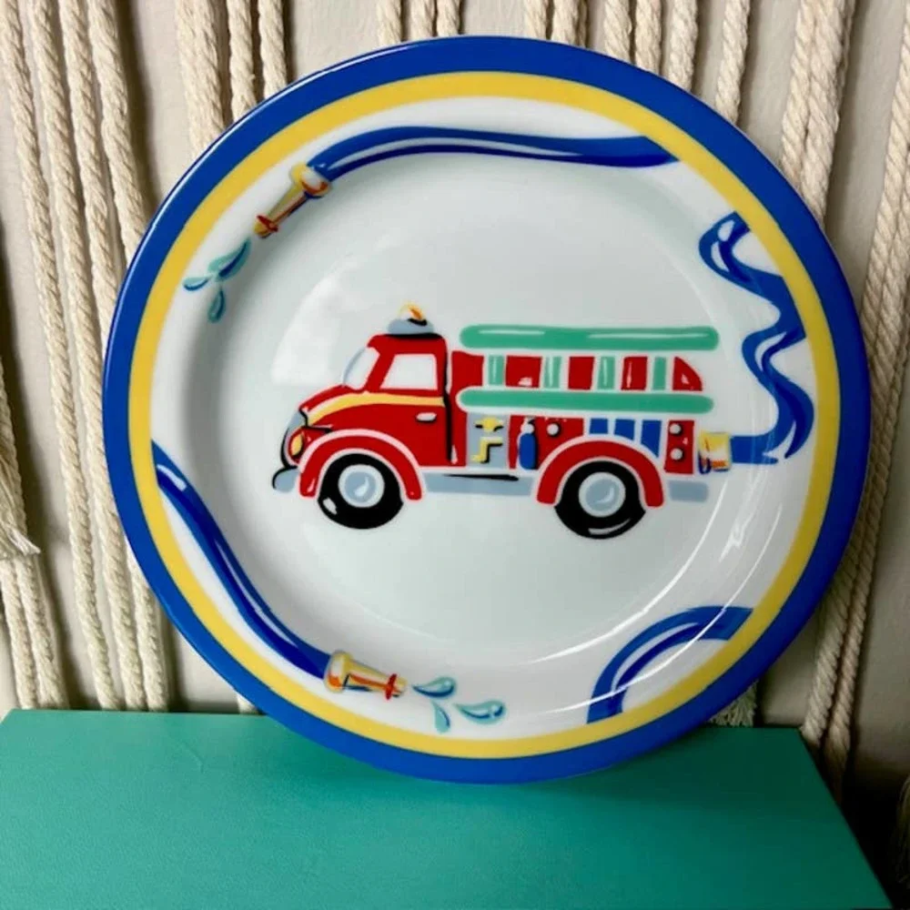 TIFFANY & Co. “FIRE STATION" Mug/Cereal Bowl/Plate 3 Piece Set BRAND NEW - Picture 3 of 10